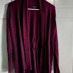 Apt. 9 cardigan, burgundy, Size L